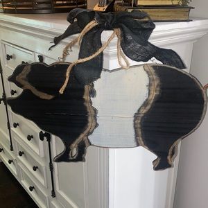 Wooden Pig Decor